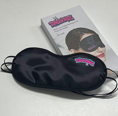 RABBITREE Silk-Like Sleep Eye Mask, 100% Light Blocking, Soft Breathable Fabric, Adjustable Strap, Eye Blindfold for Travel, Nap & Night Sleep