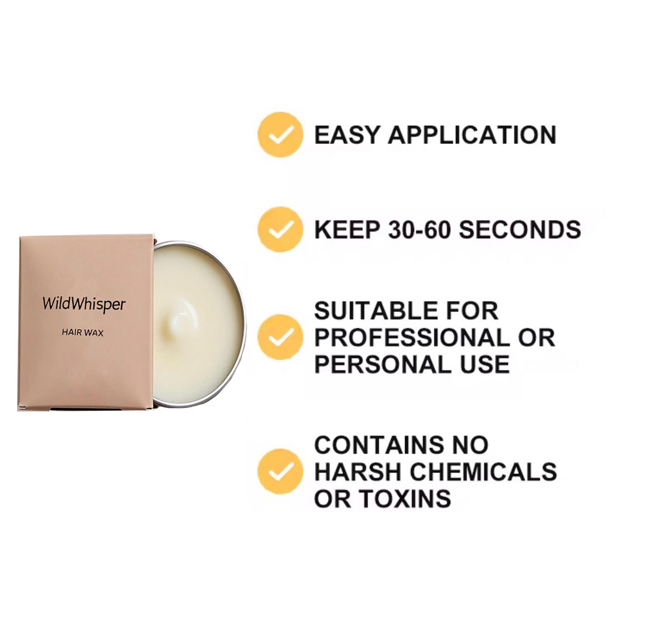 WildWhisper Hair Clay for Men by Forte Series Extreme Hold Men's with Natural Ingredients to Add Texture, Volume and Definition to Thick/Coarse Hair Premium Men's Hair Styling Products