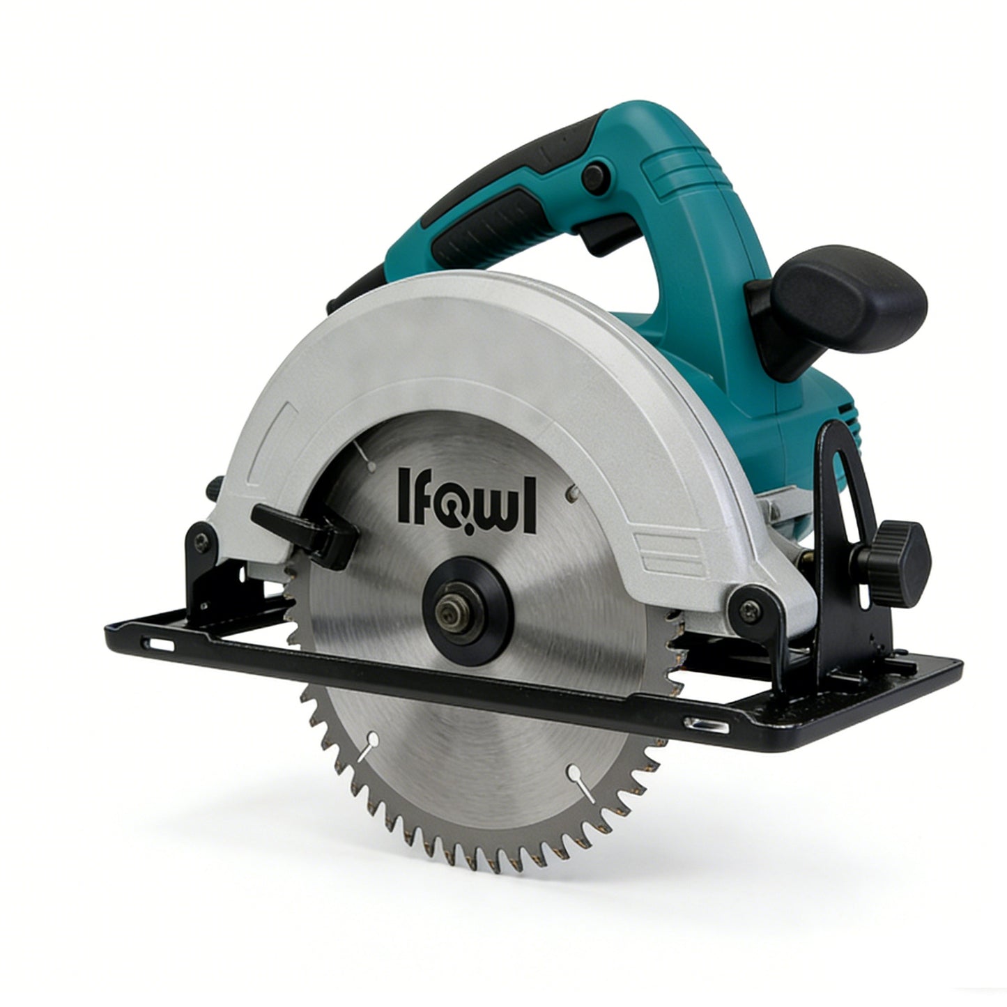 Ifowl Electric Circular Saw, 1500W Powerful Corded Saw, Handheld Wood Cutting Tool with Adjustable Bevel Angle, 7-1/4 Inch Blade for Wood, Plastic, and Metal Cutting
