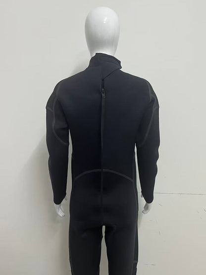 YellowHug 3mm Neoprene Full Body Diving Suit, Men's Professional Thermal Wetsuit with Back Zipper for Scuba Diving & Snorkeling