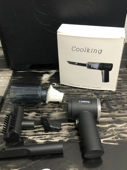 Coolking Hand-held vacuum cleaners Handheld Vacuum for Car,Keyboard,Stove,Makeup Kit-Mini Portable Handheld Vacuum Cordless, Small Cordless Hand Vacuum, Portable Vacuum for Car, Black