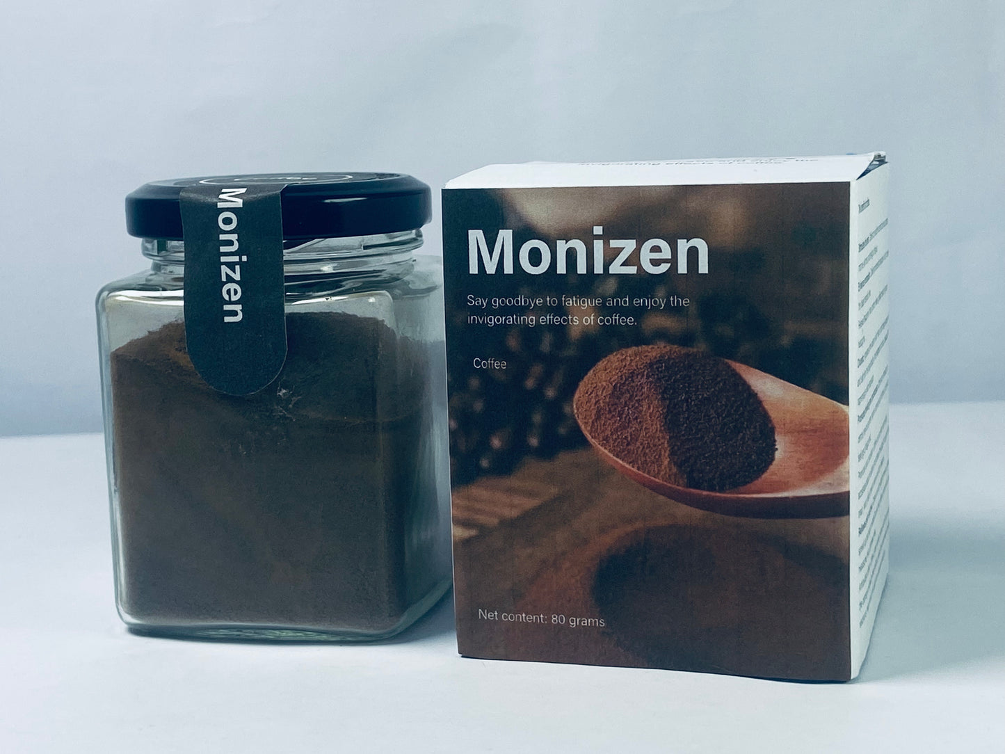 Monizen Coffee Organic Ground Coffee with Lion's Mane Mushroom and Chaga for Better Focus and Immune Support