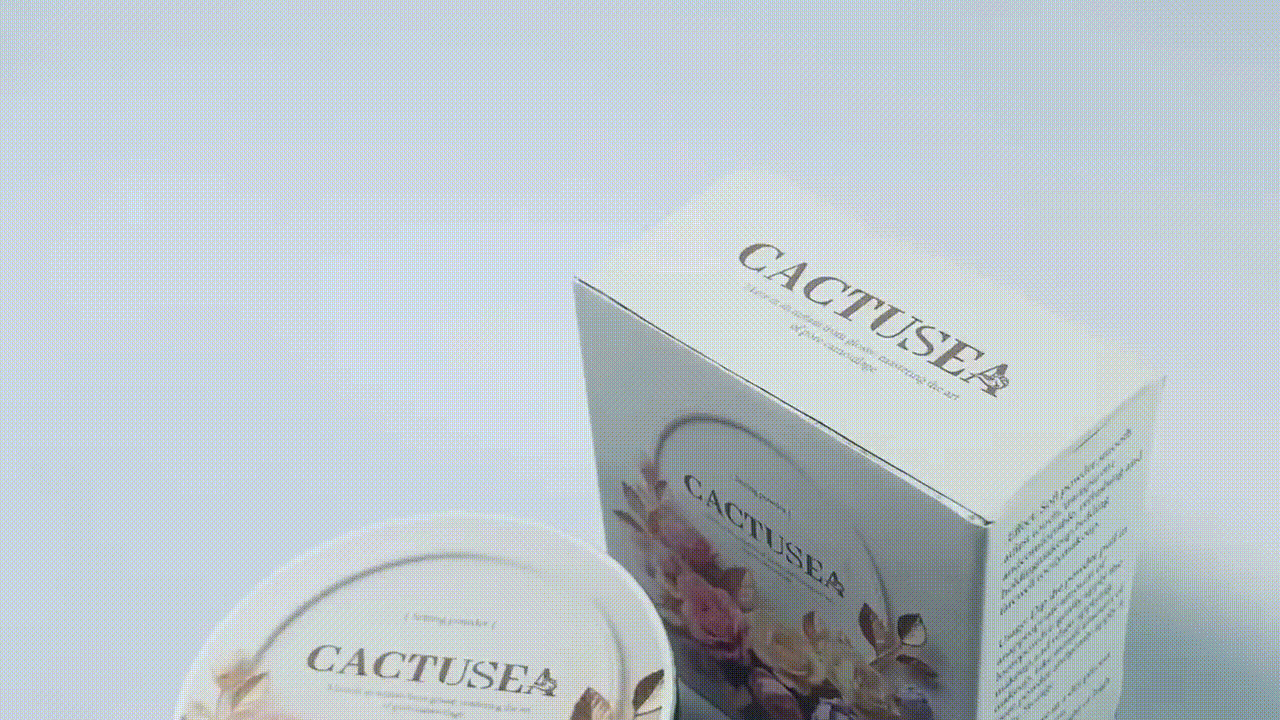 CACTUSEA Setting Powder, Silky Setting Powder For Creating Soft Glow Without Shine, Smooths Pores