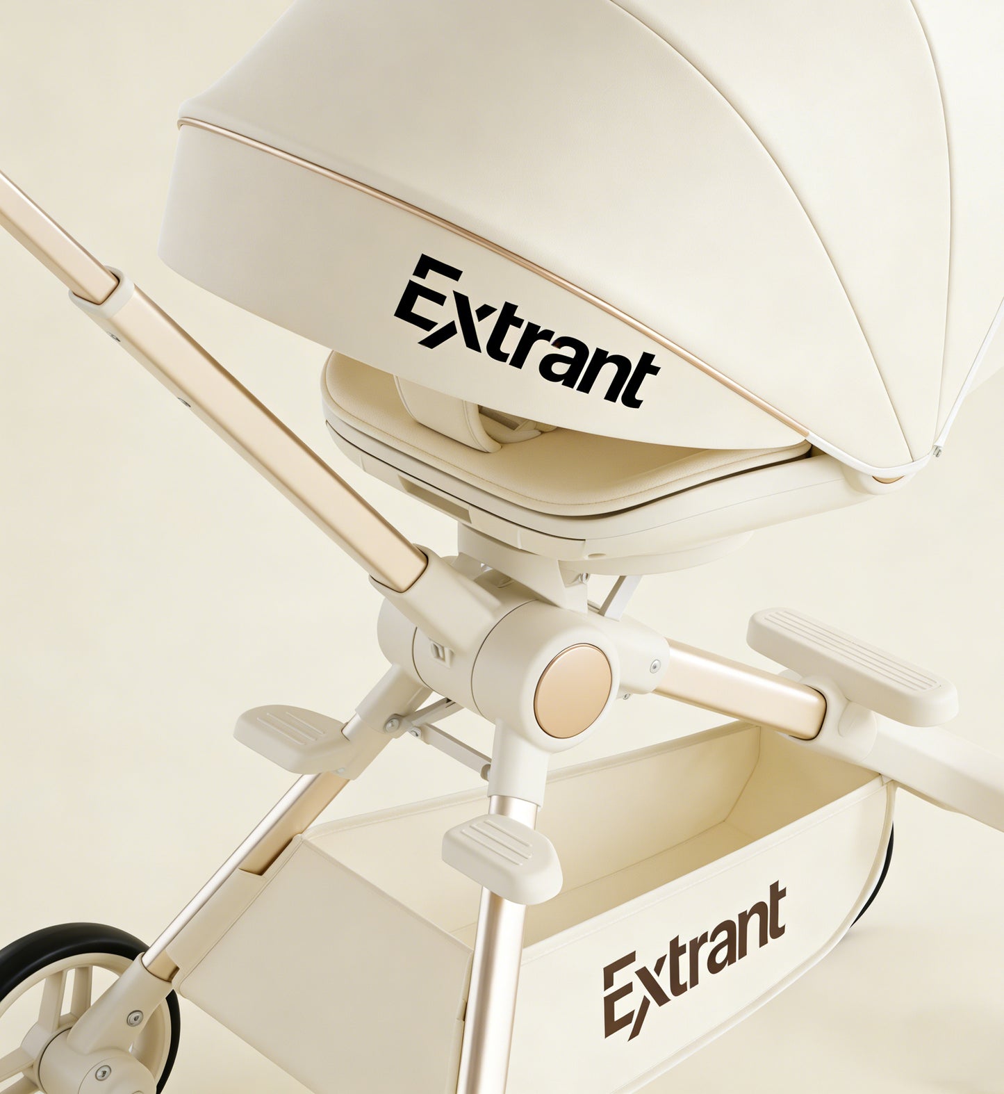 Extrant Reversible Baby Stroller, Foldable Lightweight Baby Stroller, Reclining Infant Stroller for Newborns & Toddlers, Travel-Friendly Baby Strollers
