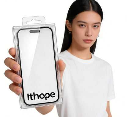 Ithope Mobile phone screen protectors for iPhone 15 Pro Max, 9H Hardness Tempered Glass, HD Clear, Anti-Scratch & Anti-Fingerprint Mobile Screen Protector