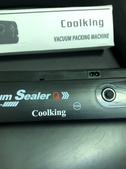 Coolking Vacuum packing machines Vacuum Sealer for Food preservation/Home Vacuum Food Sealer, Automatic Vacuum Air for Jars with air valve and grain bags.Compact Design