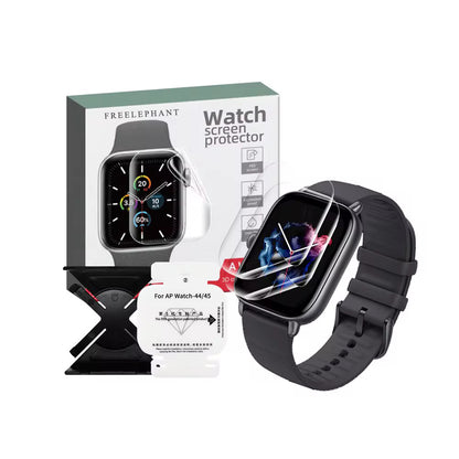 FREELEPHANT Smart watches Smart Watch for Men Women iPhone & Android Hydrogel 3D Soft Screen Protector Fitness Watch with Answer/Make Call AI Voice,24H-Heart Rate Sleep/Spo2 Monitor, Pedometer, Activity Tracker