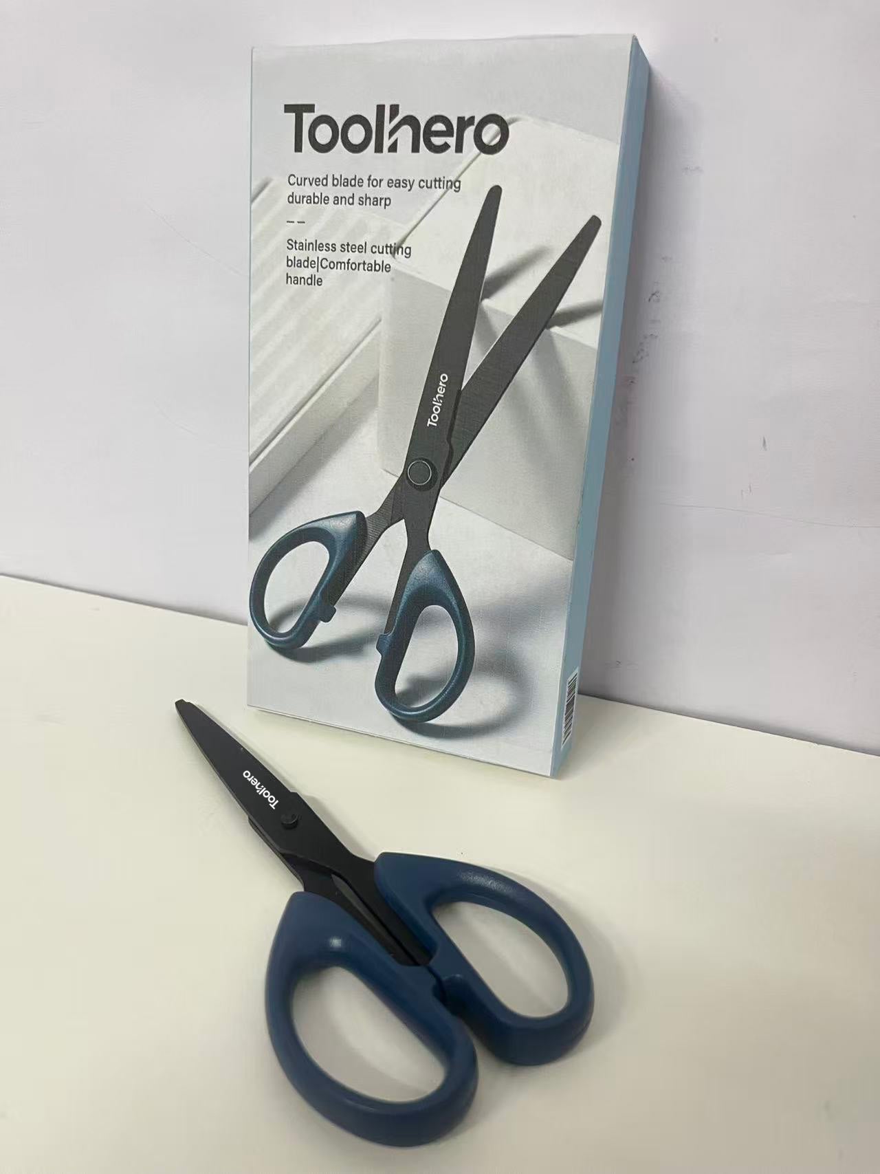 [Toolhero Scissors]—— Toolhero Black Blade Rustproof Household Scissors - Multi-Functional Office & Craft Shears