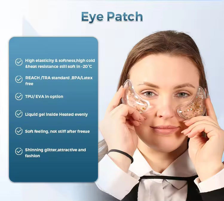 isLandear Eye pads for medical use Under Eye Patches for Puffy Eyes, Reusable Ice Gel Eye Pad Cooling Eye Patch Hot Cold Therapy Eye Mask