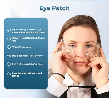 isLandear Eye pads for medical use Under Eye Patches for Puffy Eyes, Reusable Ice Gel Eye Pad Cooling Eye Patch Hot Cold Therapy Eye Mask