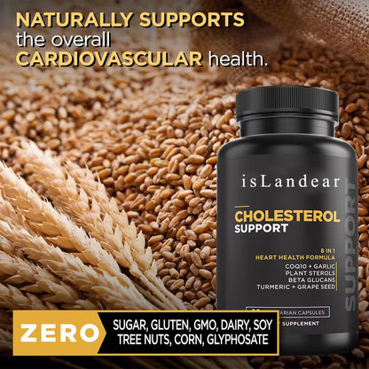 isLandear Nutraceuticals for use as a dietary supplement Cholesterol Support Supplement - Promotes Healthy Heart & Liver Function - Maintains Normal Levels