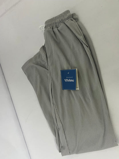 Wishine Pants Light Grey Striped Casual Pants - The Perfect Fusion of Comfort and Fashion