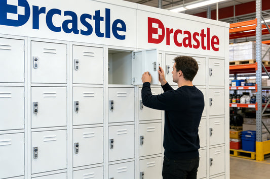 Drcastle Heavy-Duty Steel Lockers, Multi-Door Lockable Storage Cabinet, Industrial-Grade Metal Lockers for Warehouse, Office, Gym, Staff Dormitory, Thickened Plate & Anti-Tip Design
