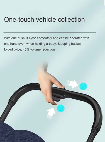 SPARKLION Baby strollers Newborns and up 2-in-1 Infant Newborn Toddler Pram Convertible Foldable Standard Baby Carriage for 0-36 Months Old Babies(Black)