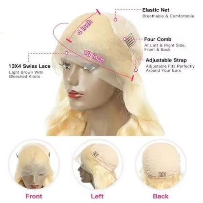 Ninelf Wigs,Lace wig, long wavy hair for women, full head cover with natural and fashionable style