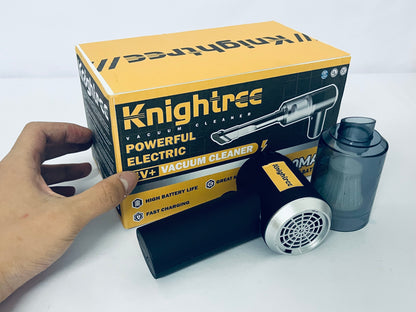 Knightree Mini Vacuum Cleaner – Washable, Reusable, High-Efficiency Filter for Car, Home, Office, Kitchen – Save Time and Effort