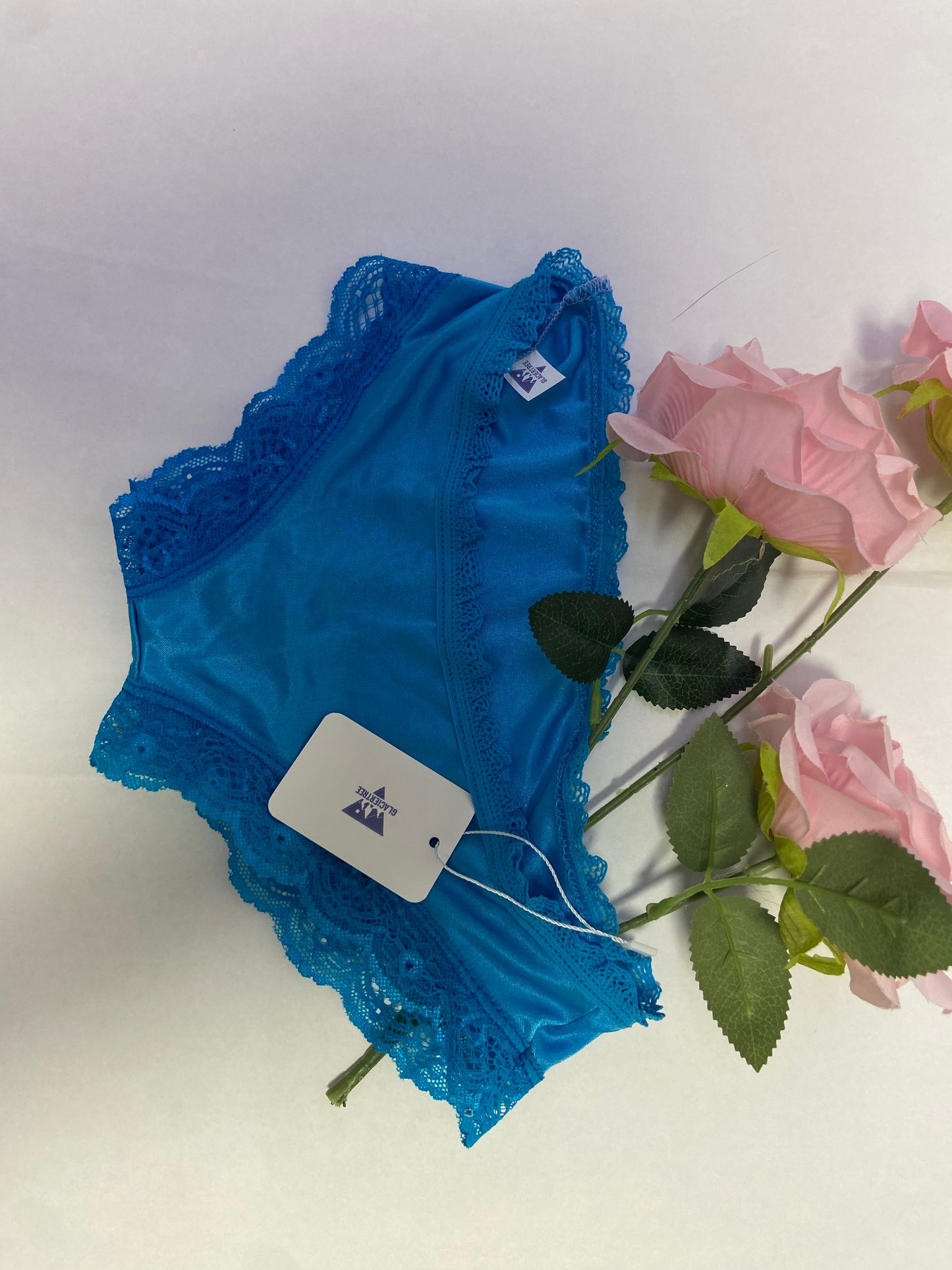 GLACIERTREE Underpants Lace Underwear for Women Silky Stretch Bikini Briefs Sexy Pantie