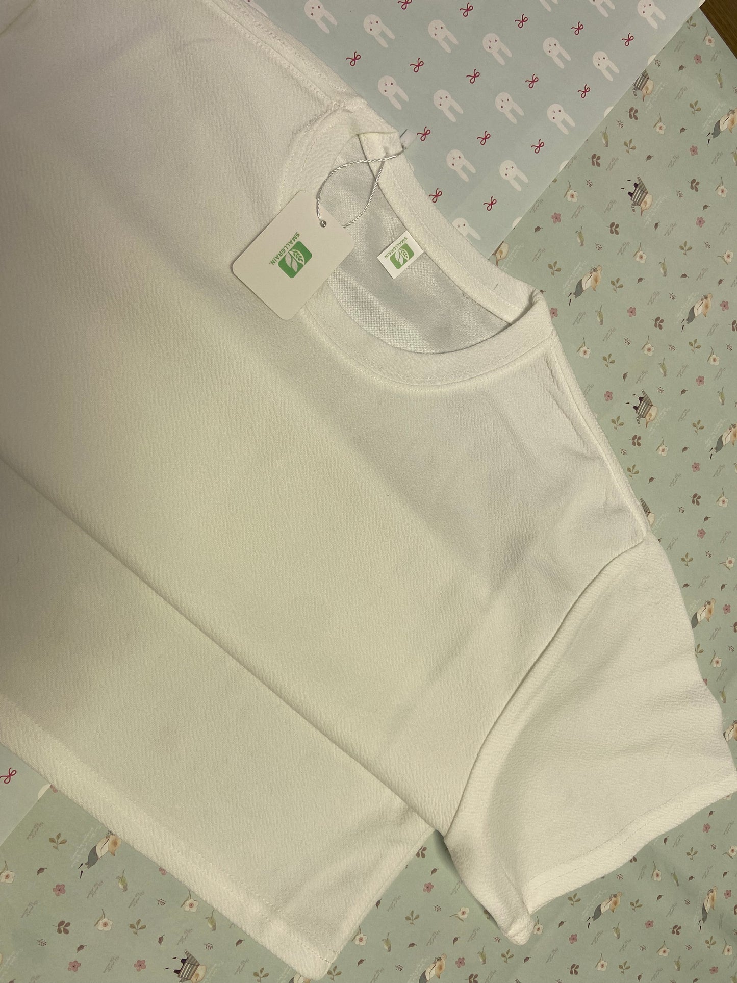 SMALLGRAIN. Tee shirts Crew Neck Undershirt Casual Lounge Dressy Short Sleeve Cotton Tee