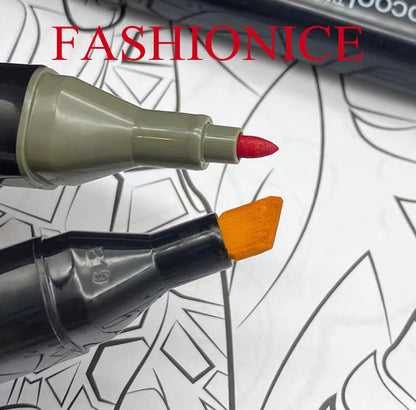FASHIONICE Marker pens Sketcher Twin Tip FASHIONICE Marker pens- Aqua Pro Ink Dual Nib 2-5mm Ink Pen Art Drawing Bundle
