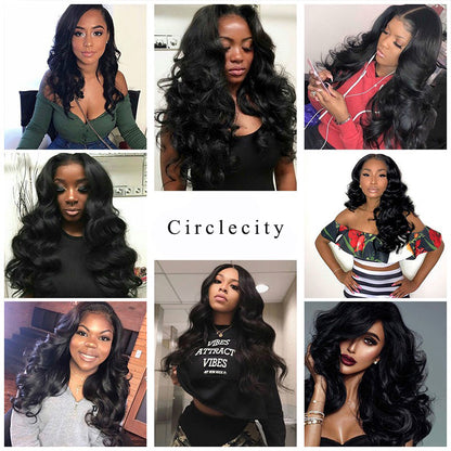 Circlecity Wigs Brazlian Virgin Remy Human Hair Body Wave Extension