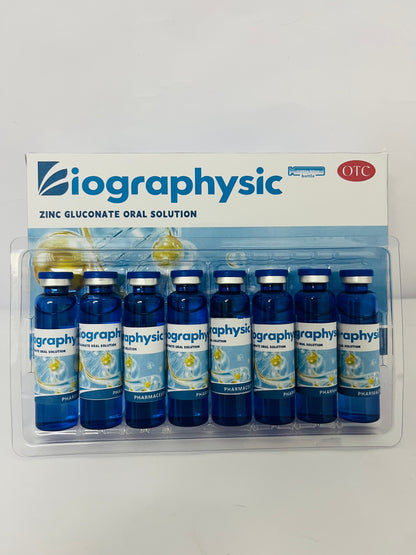 Biographysic Zinc Gluconate Oral Solution Supplements for Kids & Adults