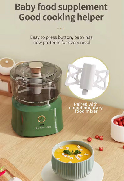 Homezing Electric food processors,New Kitchen Multifunctional Cooking Machine Wireless Electric Meat Grinder Household Plastic Garlic Grinder Baby Food Processor