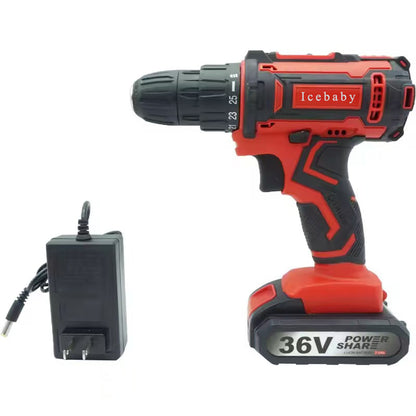 Icebaby-Electric screwdrivers-Good Quality Li-ion Rechargeable Battery Power Tools Hand Drill Machine Electric Cordless Drill Power Drills
