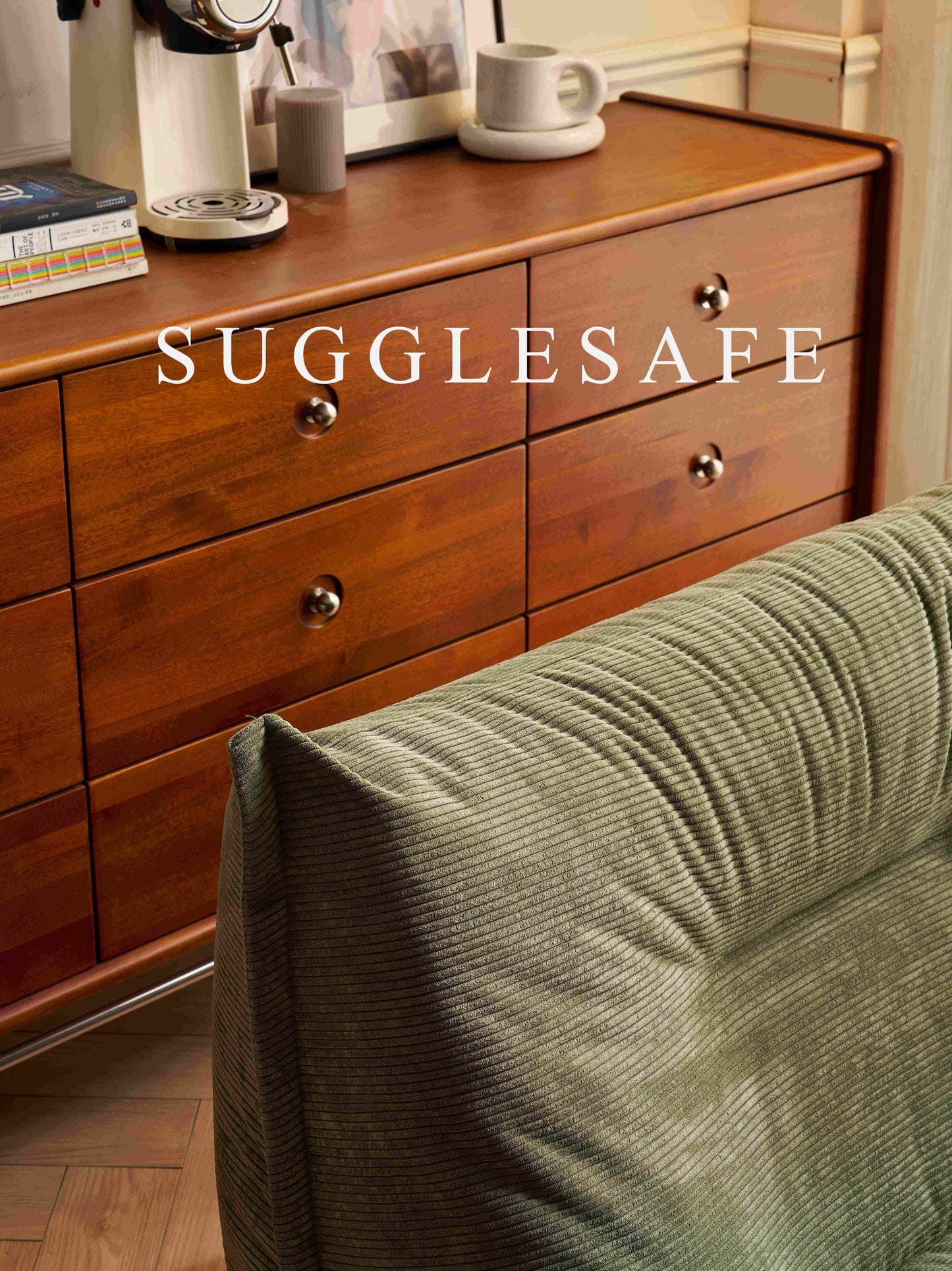 SUGGLESAFE sofas Bean Bag Chairs for Adults Giant BeanBag Chair Sofa Memory Foam Bean Bag Chair Couch with Ergonomic Design for Adults and Kids Home Living Room Bedroom Office Home Gaming Salon(Dark Green)
