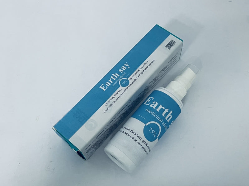 Earth say medicinal alcohol 75% Medicinal Alcohol Pump Spray Bottle - Convenient Size for Pocket or Bag - Multipurpose Surface Cleaner
