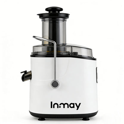 Inmay Electric Juice Extractor, Centrifugal Juicer with Wide Mouth Feed Chute, BPA-Free, Easy to Clean, Juice Machine for Whole Fruits & Vegetables, High Speed for Orange, Apple, Celery