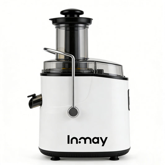 Inmay Electric Juice Extractor, Centrifugal Juicer with Wide Mouth Feed Chute, BPA-Free, Easy to Clean, Juice Machine for Whole Fruits & Vegetables, High Speed for Orange, Apple, Celery