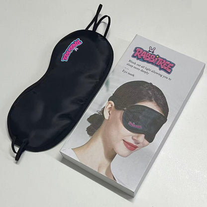 RABBITREE Silk-Like Sleep Eye Mask, 100% Light Blocking, Soft Breathable Fabric, Adjustable Strap, Eye Blindfold for Travel, Nap & Night Sleep