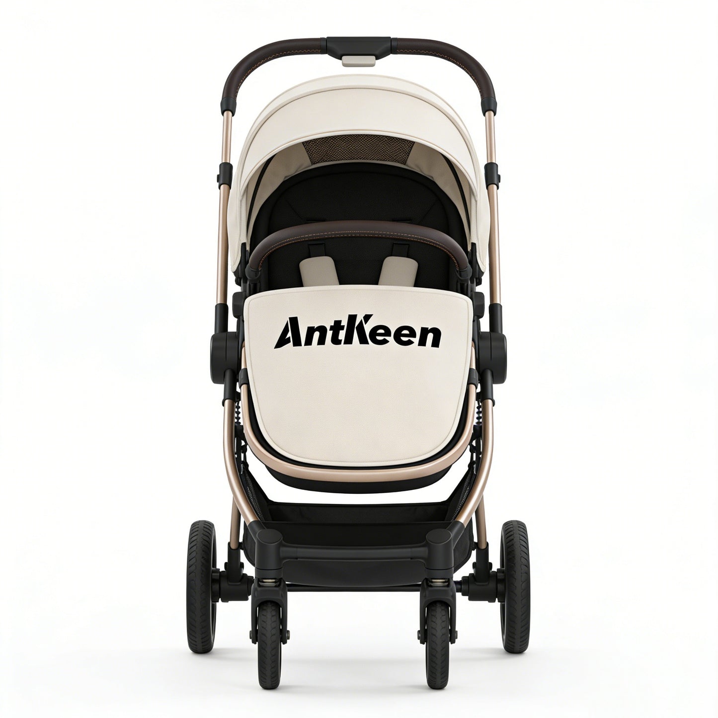 AntKeen High Landscape Baby Strollers, Reversible Infant Pushchair, Foldable Shock Absorption Baby Carriage, Newborn to Toddler Stroller