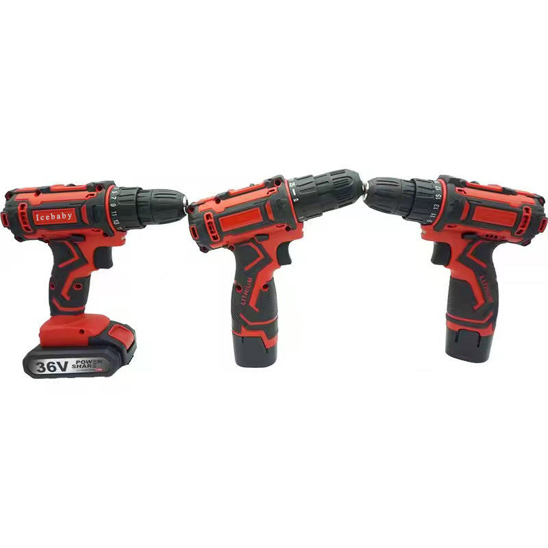 Icebaby-Electric screwdrivers-Good Quality Li-ion Rechargeable Battery Power Tools Hand Drill Machine Electric Cordless Drill Power Drills