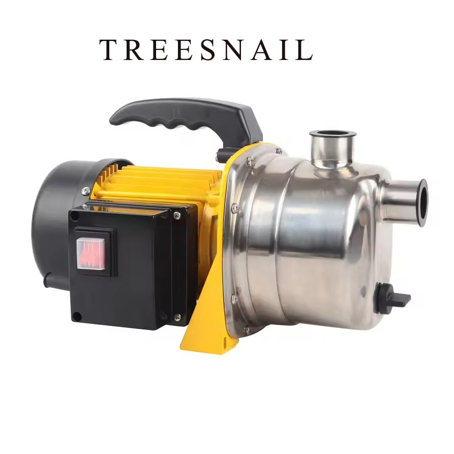TREESNAIL-Electric pumps-Portable Water Transfer Pump Shallow Well Pump 1000w 3500L/h Stainless Steel Pressure Booster for Pool Draining Farm Irrigation Lake Removal Lawn Sprinkler System