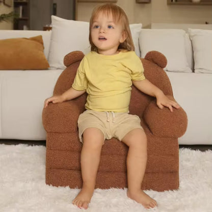 MISSHAPPY Sofas,Kids Sofa Baby Sleeping Bed Soft Foam Chair Bear Design Kids Reading Sofa Kids Playing Sofa for Living Room