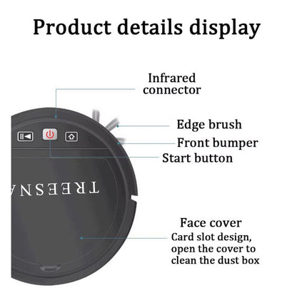 TREESNAIL-Robotic vacuum cleaners-Robot Vacuum and Mop Combo, 2 in 1 Mopping Robotic Vacuum Cleaner with Schedule, Wi-Fi/App/Remote, Max Suction 2500Pa, Self-Charging, Slim, Ideal for Hard Floor, Pet Hair, Low-Pile Carpet