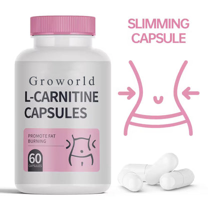 Groworld Diet pills Slimming Capsules Fat Burner Pills Weight Losser L-carnitine Capsules Supplement