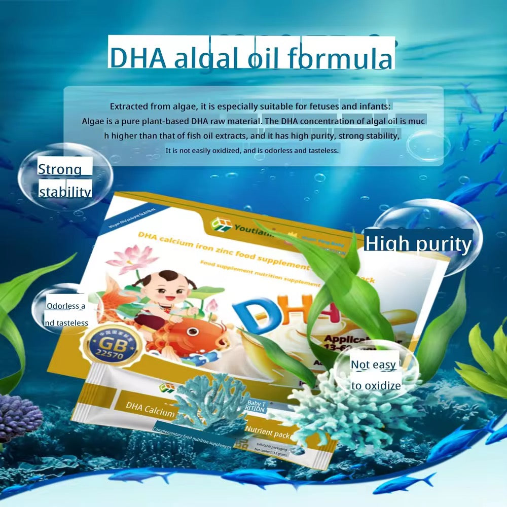 Girland Baby foods Organic Vitamin C DHA Omega 3Supplements for Supports Adults Kids Brain Heart Immune Function Healthy