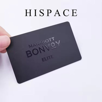 HISPACE Printed business cards Metal Business Cards Laser Engraving Blanks Black Anodized Aluminum Blanks Name Card,for Laser Engraving DIY Cards Gift Cards VIP Cards Membership Cards Office Name Cards