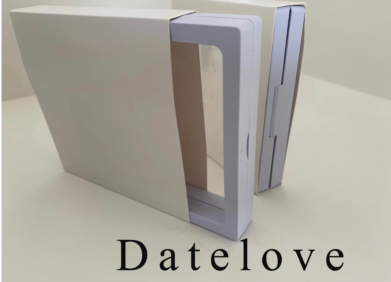 Datelove Jewelry organizer cases Jewelry Boxes, Portable 3D Floating Small Frame Display Stand Transparent Window Jewelrys Case PE Film Jewelry Organizers and Storage