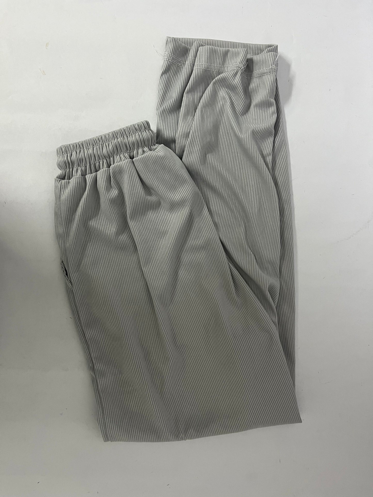 Wishine Pants Light Grey Striped Casual Pants - The Perfect Fusion of Comfort and Fashion
