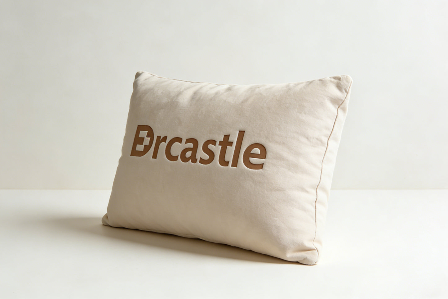 Drcastle Velvet Lumbar Pillow, Luxury Embroidered Rectangular Throw Pillow, Removable Washable Cover Decorative Pillow for Sofa, Bed, Office, Modern Home Decor Accent Pillow