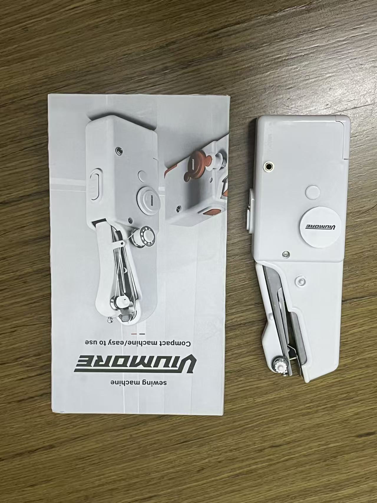 Viumore Mini Handheld Sewing Machine, Portable Electric Small Sewing Machine for Home, Compact Handheld Stitcher for DIY Clothing Repair, Easy to Use