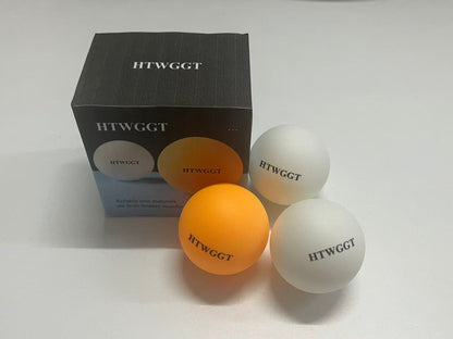 HTWGGT Professional Training Table Tennis Balls - Durable High-Elastic New Material, Multi-Color Indoor Game & Practice Balls (3-Pack)