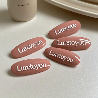 Luretoyou False nails,press-on nails shape, fashionable nails for all occasions,Bean sand color