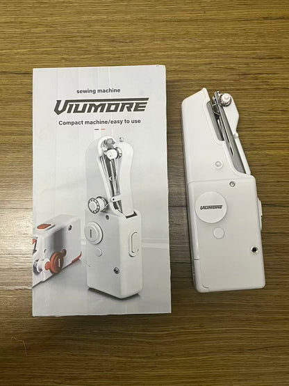 Viumore Mini Handheld Sewing Machine, Portable Electric Small Sewing Machine for Home, Compact Handheld Stitcher for DIY Clothing Repair, Easy to Use
