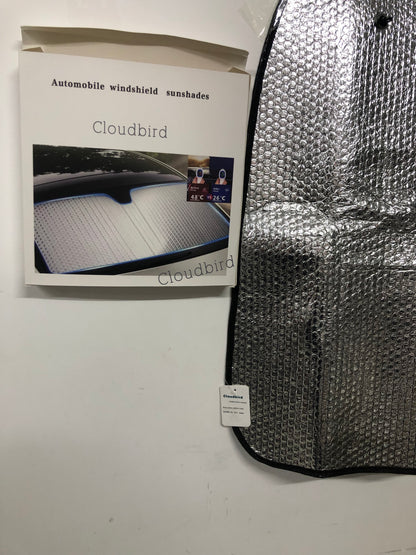 Automobile windshield sunshades ,Windshield Sun Shade, Car Window Shade as Bonus by Cloudbird Keep Vehicle Cool Protect Your Car from Sun Heat & Glare Best UV Ray Visor Protector (Size: 55.16"X 27.5")