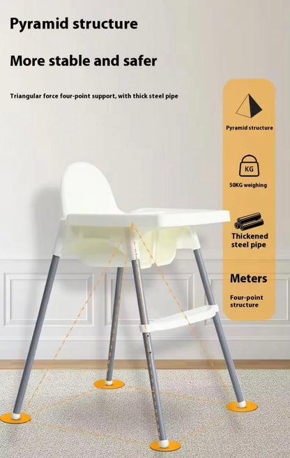 MISSHAPPY High chairs for babies,Children's Dining Chair Plastic Baby High Chair for 0-12 Months Age Range