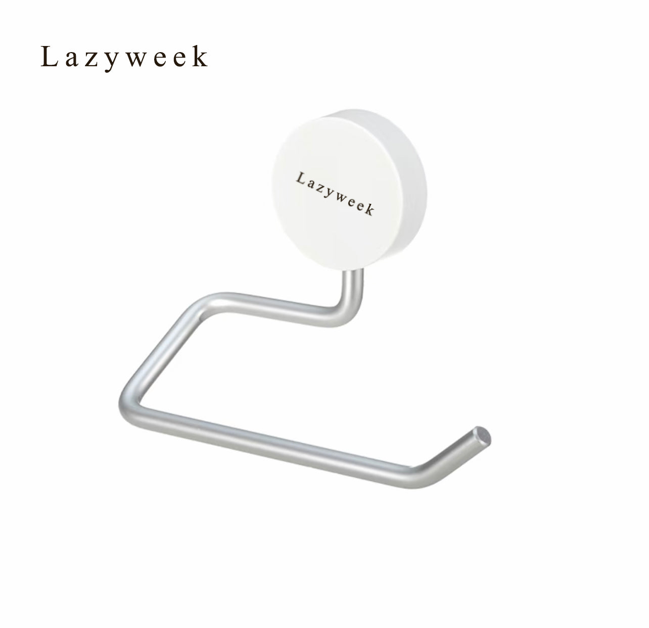 Lazyweek Toilet paper holders Aluminum Toilet Paper Holder Bathroom Toilet Paper Holder Perforation-free Small Storage Holder Toilet Roll Holder